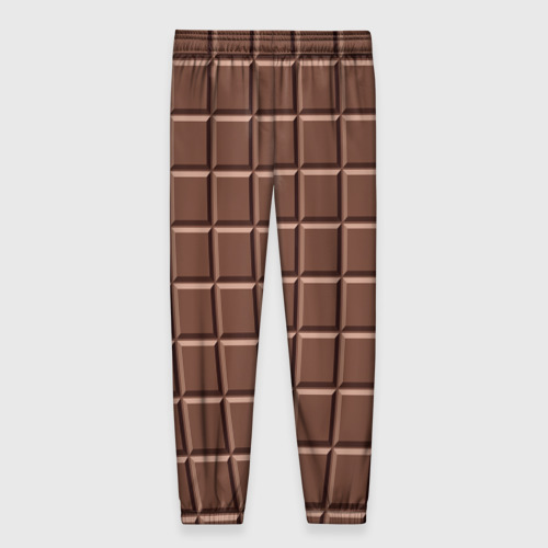 Женские брюки 3D с принтом Шоколадка, вид сзади #1