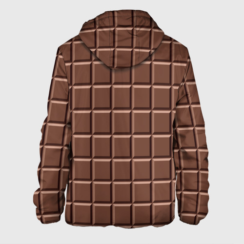 Мужская куртка 3D с принтом Шоколадка, вид сзади #1