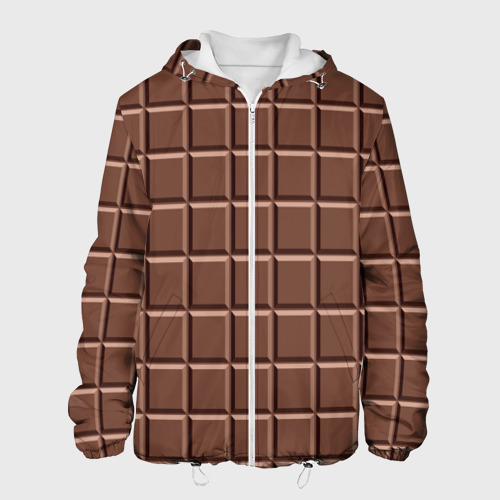 Мужская куртка 3D с принтом Шоколадка, вид спереди #2