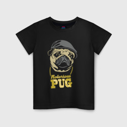 Детская футболка хлопок Notorious pug