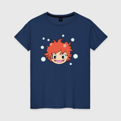 Женская футболка хлопок Рыбка Поньо