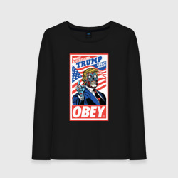 Женский лонгслив хлопок Trump obey