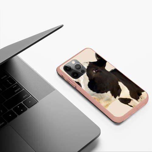 Чехол для iPhone 12 Pro Max с принтом Настоящая корова, фото #5