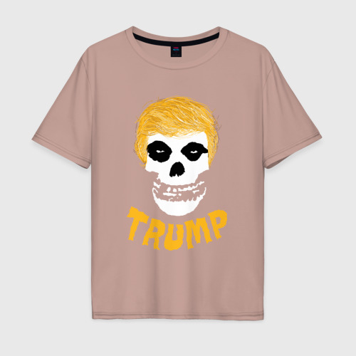 Мужская футболка хлопок Oversize с принтом Trump Misfits, вид спереди #2