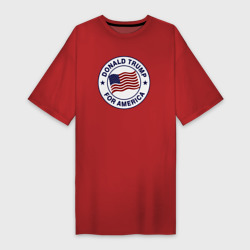 Платье-футболка хлопок Trump for America