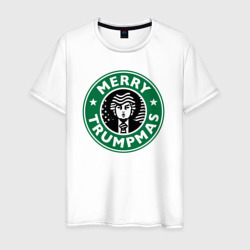 Merry Trumpmas – Мужская футболка хлопок с принтом купить со скидкой в -20%