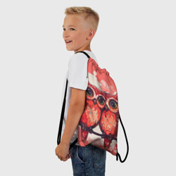 Рюкзак-мешок 3D Влюбленные  совушки - фото 2