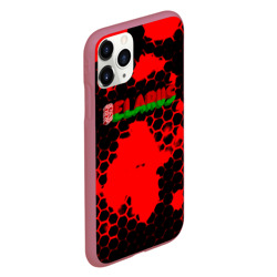 Чехол для iPhone 11 Pro матовый Belarus краски соты - фото 2