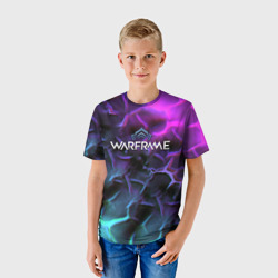 Детская футболка 3D Warframe flame texture - фото 2