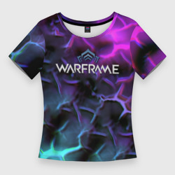 Женская футболка 3D Slim Warframe flame texture
