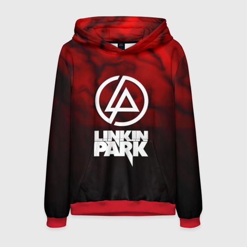 Мужская толстовка 3D Linkin park strom честер, цвет красный