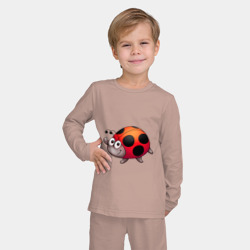 Детская пижама с лонгсливом хлопок Солнечная божья коровка - фото 2
