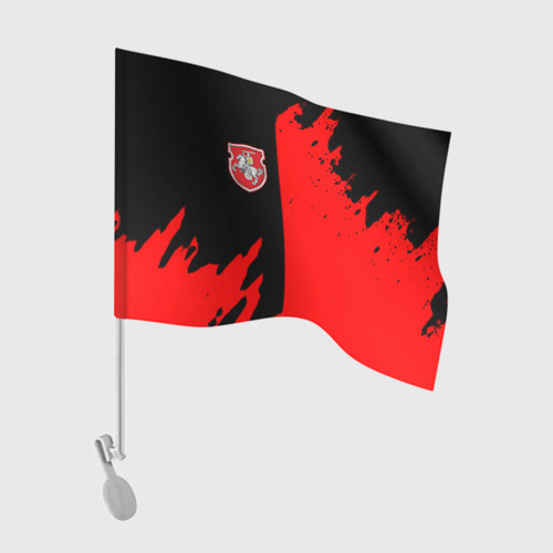 Флаг для автомобиля Белоруссия краски текстура