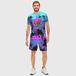 Мужской костюм с шортами 3D 6ix9ine neon - фото 2