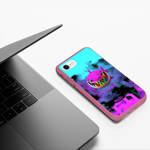 Чехол для iPhone 7/8 матовый с принтом 6ix9ine neon, фото #5