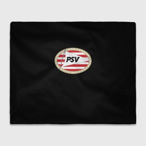 Плед 3D с принтом PSV fc club, вид спереди #2