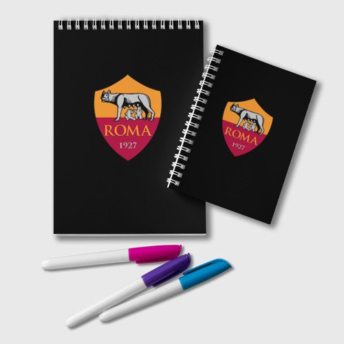 Блокнот Roma fc club sport, цвет крупная клетка