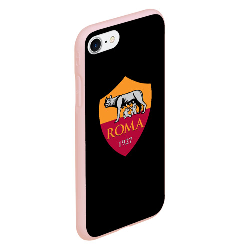 Чехол для iPhone 7/8 матовый с принтом Roma fc club sport, вид сбоку #3