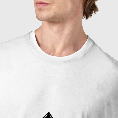 Мужская футболка хлопок Владикавказ, цвет белый - фото 6