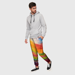 Мужские брюки 3D Мазки красками - фото 2