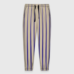 Мужские брюки 3D Синие вертикальные линии