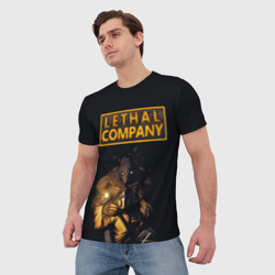 Мужская футболка 3D Lethal company - фото 2