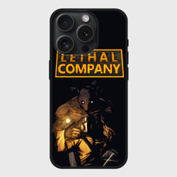 Чехол силиконовый для Apple iPhone 15 Pro матовый Lethal company