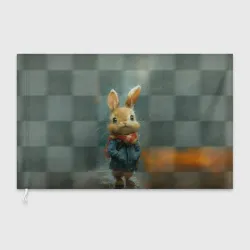 Флаг 3D Игрушечный зайка 