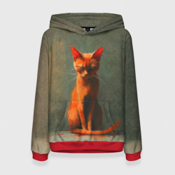 Серьезный рыжий кот  – Толстовка с принтом купить со скидкой в -32%