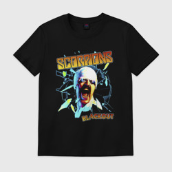 Мужская футболка хлопок Scorpions Blackout