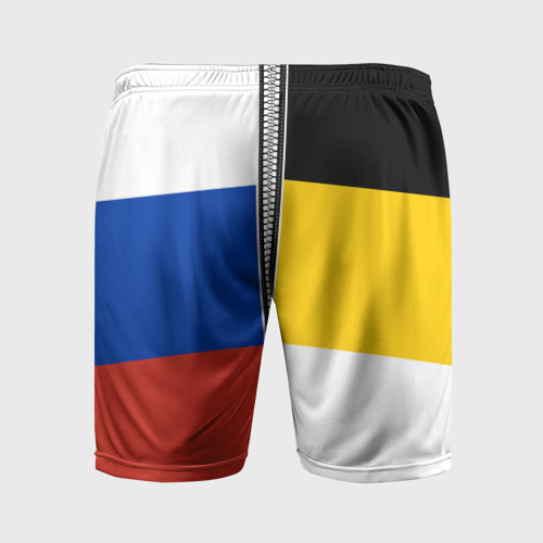 Мужские шорты спортивные Россия - патриот, цвет 3D печать - фото 2