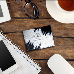 Обложка для студенческого билета Mercedes benz авто текстура - фото 2