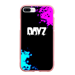Чехол для iPhone 7Plus/8 Plus матовый Dayz неоновые краски шутер