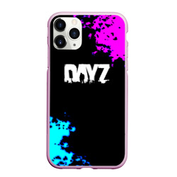 Чехол для iPhone 11 Pro Max матовый Dayz неоновые краски шутер