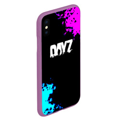 Чехол для iPhone XS Max матовый Dayz неоновые краски шутер - фото 2
