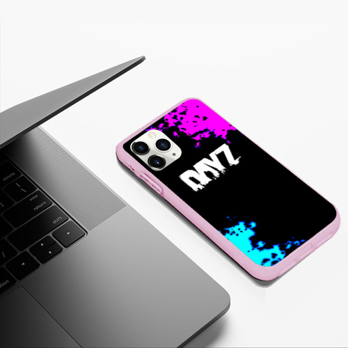 Чехол для iPhone 11 Pro Max матовый с принтом Dayz неоновые краски шутер, фото #5