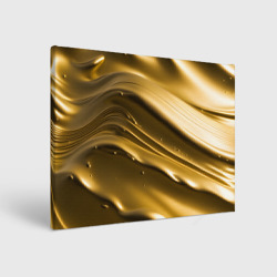 Холодные золотые волны – Холст прямоугольный с принтом купить