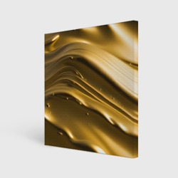 Холодные золотые волны – Холст квадратный с принтом купить
