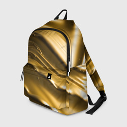 Холодные золотые волны – Рюкзак 3D с принтом купить