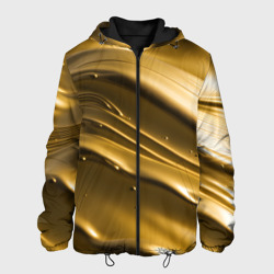 Холодные золотые волны – Мужская куртка 3D с принтом купить со скидкой в -10%