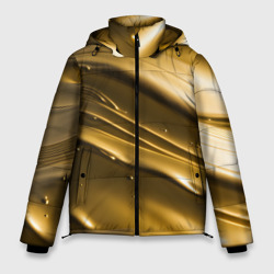 Холодные золотые волны – Мужская зимняя куртка 3D с принтом купить