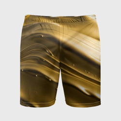 Холодные золотые волны – Мужские шорты спортивные с принтом купить