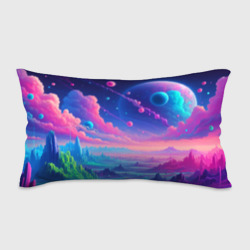 Подушка 3D антистресс Fantastic space landscape - neon glow