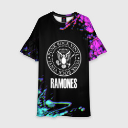 Детское платье 3D Ramones rock colors