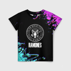 Детская футболка 3D Ramones rock colors