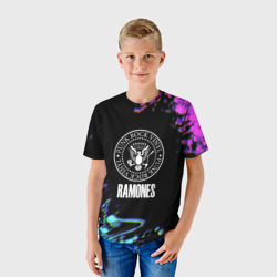 Детская футболка 3D Ramones rock colors - фото 2