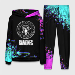 Женский костюм с толстовкой 3D Ramones rock colors