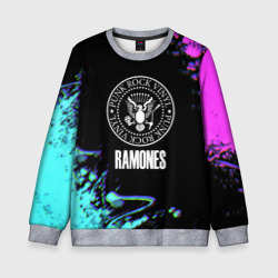 Детский свитшот 3D Ramones rock colors