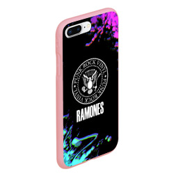 Чехол для iPhone 7Plus/8 Plus матовый Ramones rock colors - фото 2