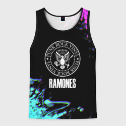 Мужская майка 3D Ramones rock colors